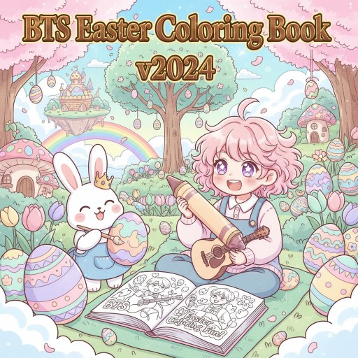 BTS Easter Coloring Book v2024
