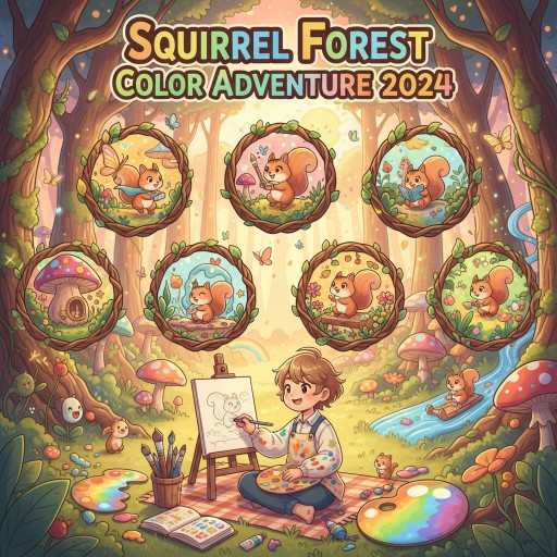 Squirrel Forest Color Adventure 2024