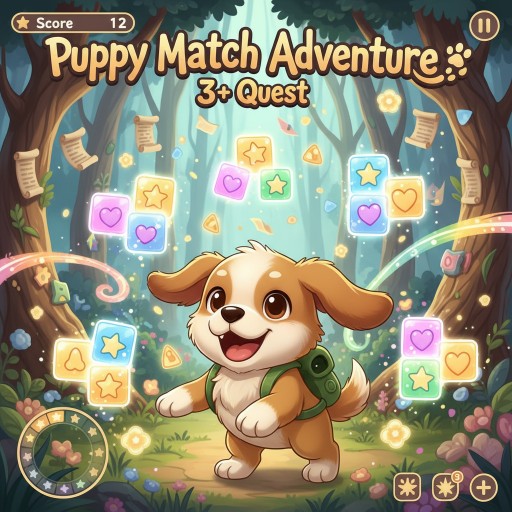 Puppy Match Adventure: 3+ Quest